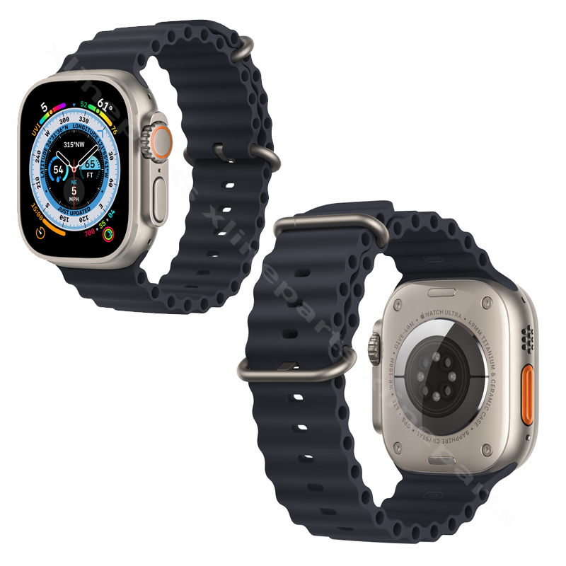 Ремешок Ocean Band Apple Watch Ultra 49 мм черный
