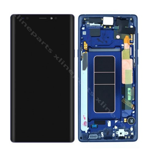 LCD Complete Frame Samsung Note 9 N960 blue (Original)