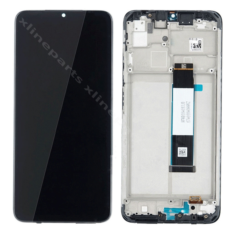LCD Complete Frame Xiaomi Redmi 9T black/ Poco M3 (Original)
