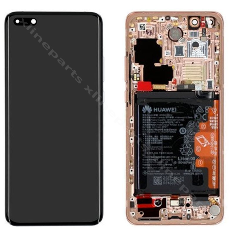 LCD Complete Frame Huawei P40 Pro gold (Original)