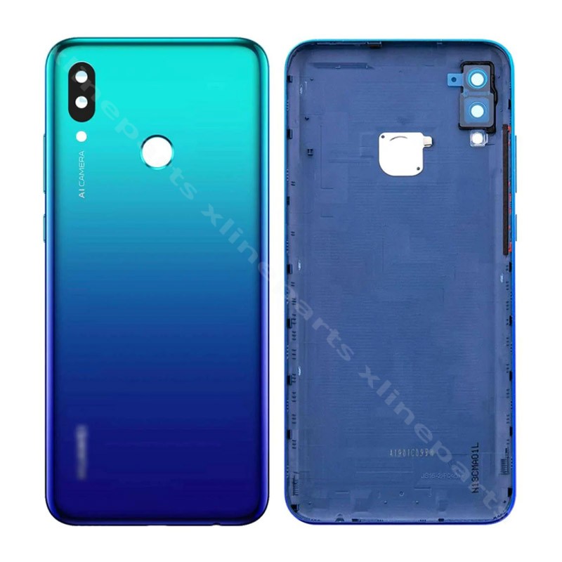 Задняя крышка аккумуляторного отсека Huawei P Smart (2019) синяя OEM