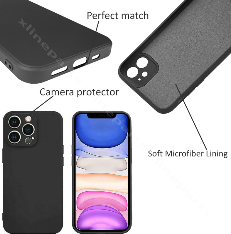 Back Case Silicone Complete Xiaomi Poco X4 Pro black