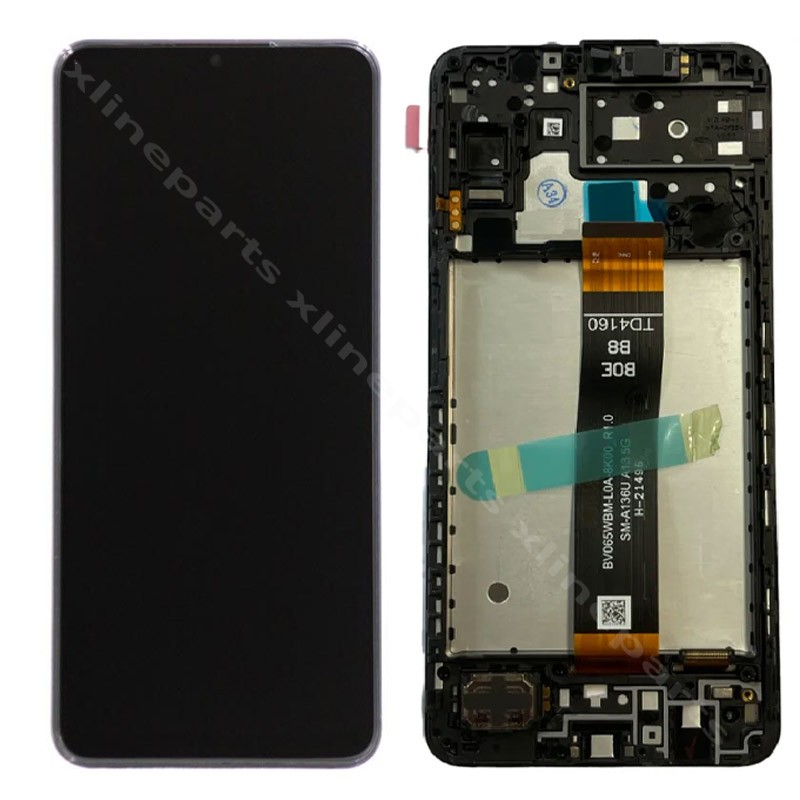 LCD Complete Frame Samsung A13 5G A136 black (Original)