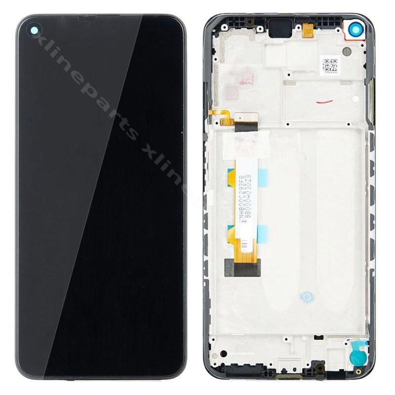LCD Complete Frame Xiaomi Redmi Note 9T black (Original)