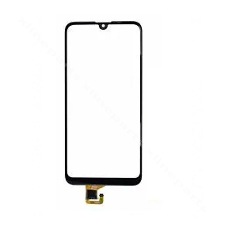 Front Glass Screen With Touch Huawei Y7 2019 black