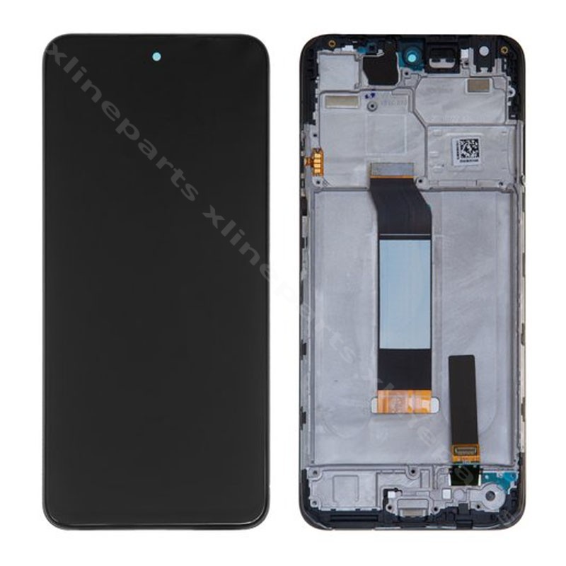 Πλήρες πλαίσιο LCD Xiaomi Poco M3 Pro 4G/ M3 Pro 5G/ Redmi Note 10 5G μαύρο (Πρωτότυπο)