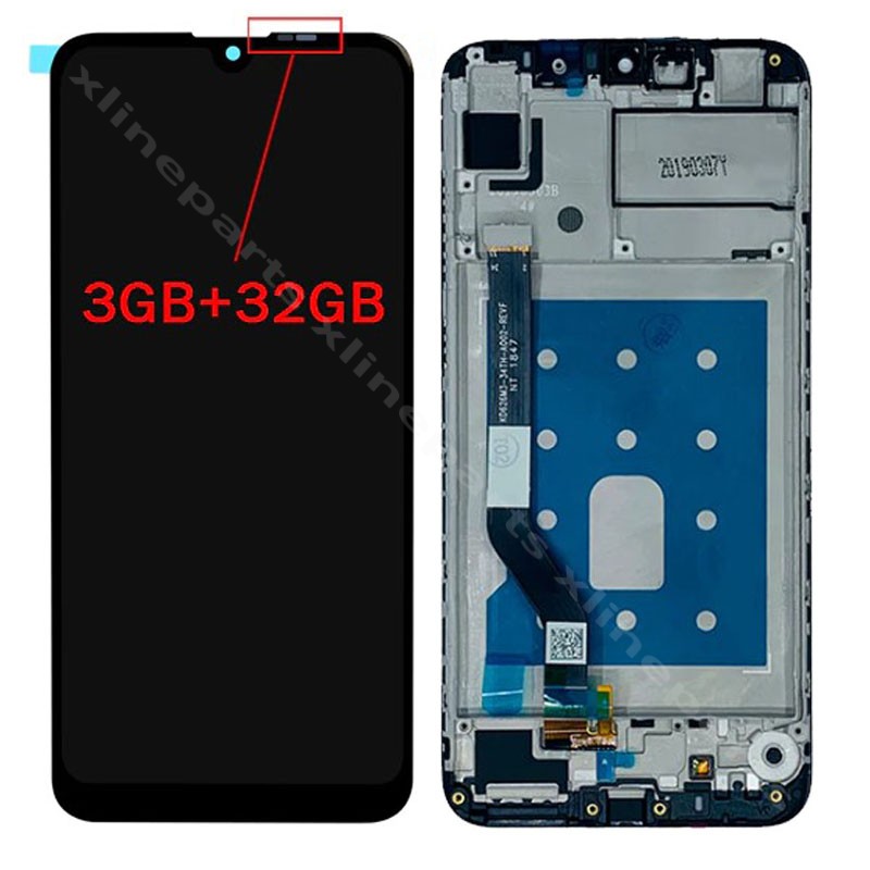 ЖК-дисплей в полной рамке Huawei Y7/ Y7 Prime/ Y7 Pro (2019), черный OCG (32 ГБ)
