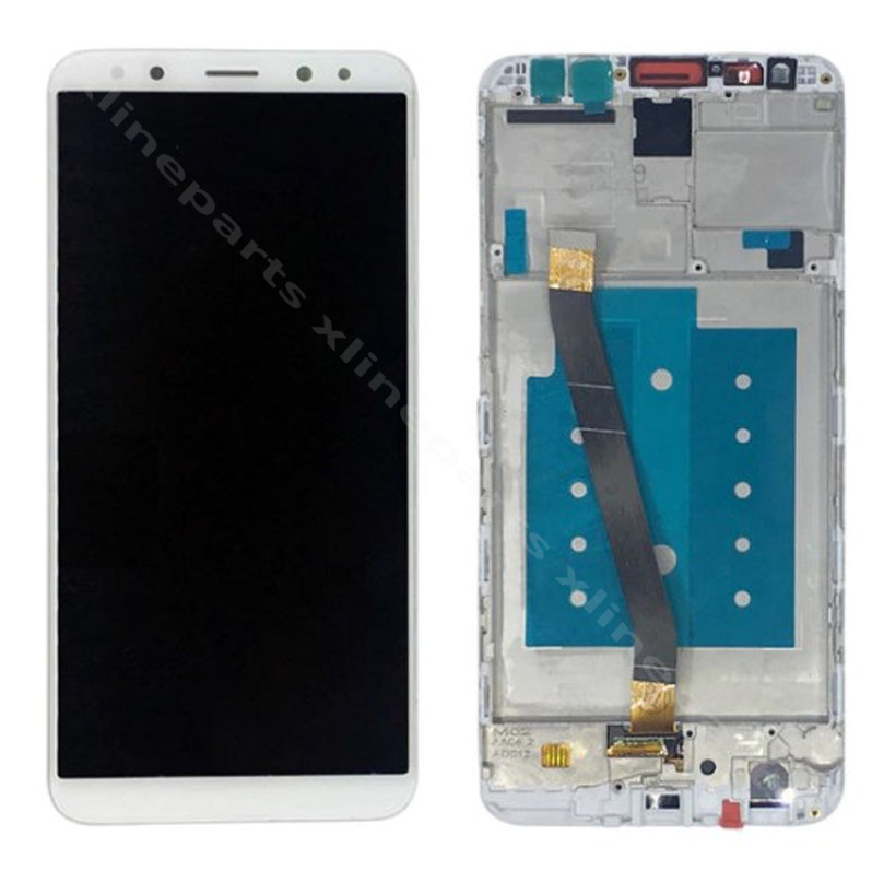 LCD Complete Frame Huawei Mate 10 Lite white OCG