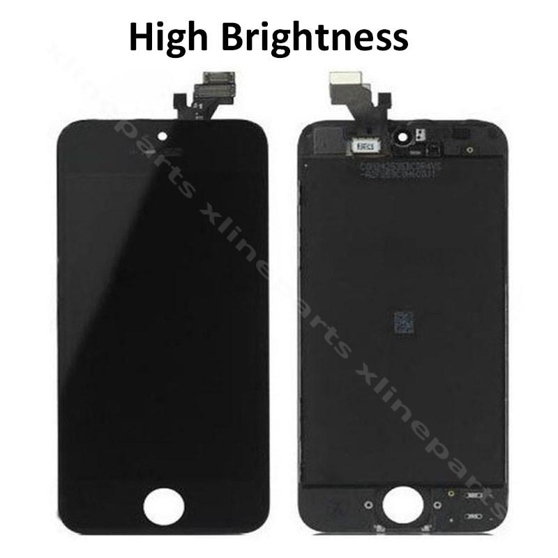 Полный ЖК-дисплей Apple iPhone 5S/SE, черный, высокая яркость