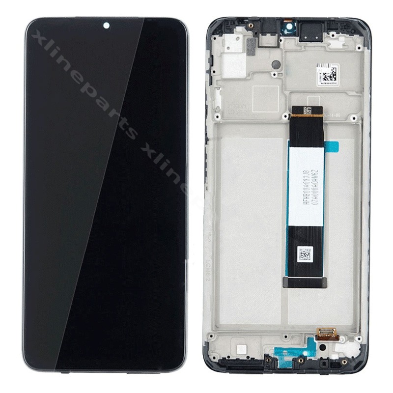LCD Complete Frame Xiaomi Redmi 9T black OCG