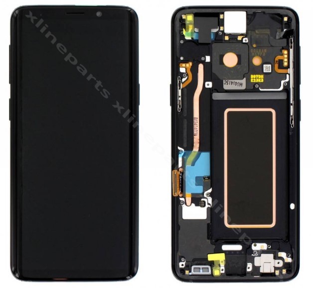 ЖК-дисплей в полной рамке Samsung S9 G960 черный (оригинал)
