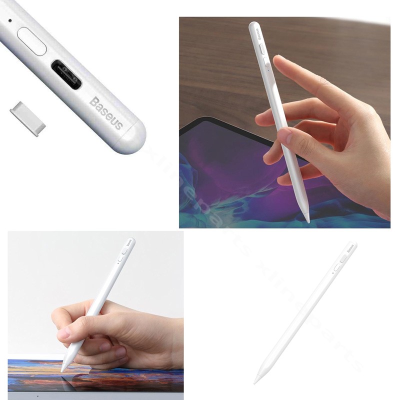 Universal ipad Pen Touch Smooth Writing Baseus Active/Anti-Misoperation Version white