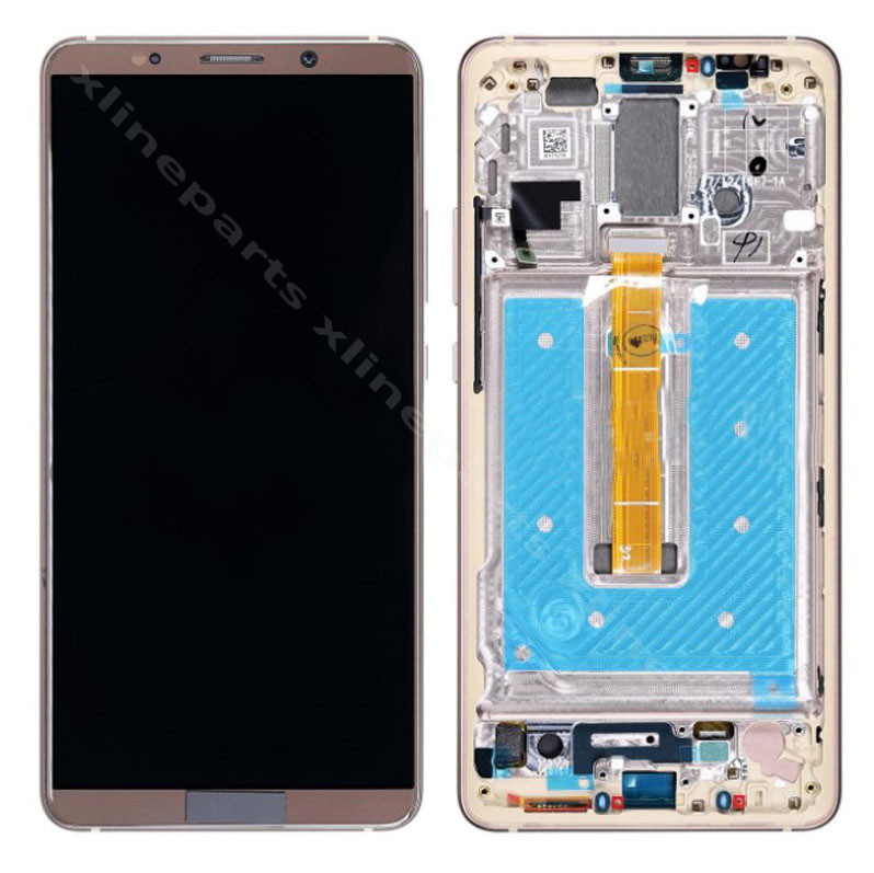 LCD Complete Frame Huawei Mate 10 Pro brown OCG*