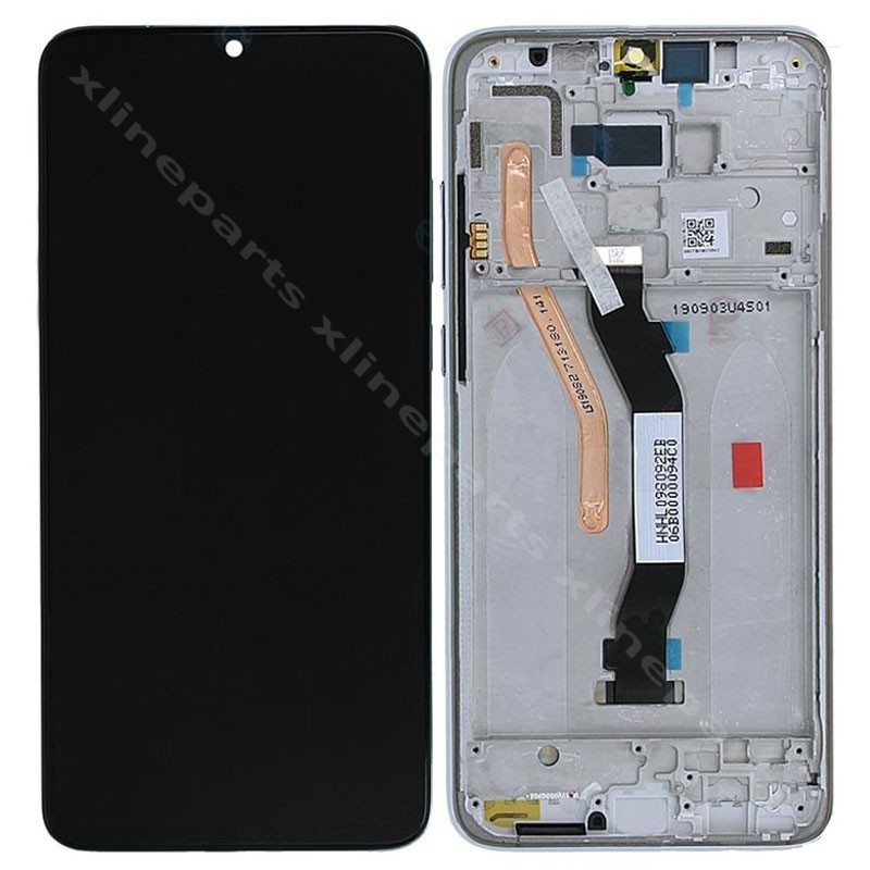 ЖК-дисплей в полной рамке Xiaomi Redmi Note 8 Pro черный (оригинал)
