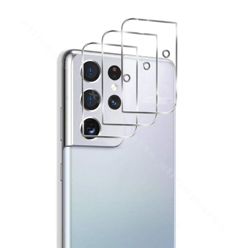 Защитная пленка из закаленного стекла для камеры Samsung S21 Ultra G998, прозрачная