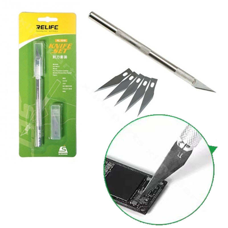 Precision Knife with Replacement Blades Relife RL-101E