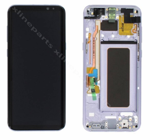 Πλήρες πλαίσιο LCD Samsung S8 Plus G955 ορχιδέα γκρι --(Πρωτότυπο)