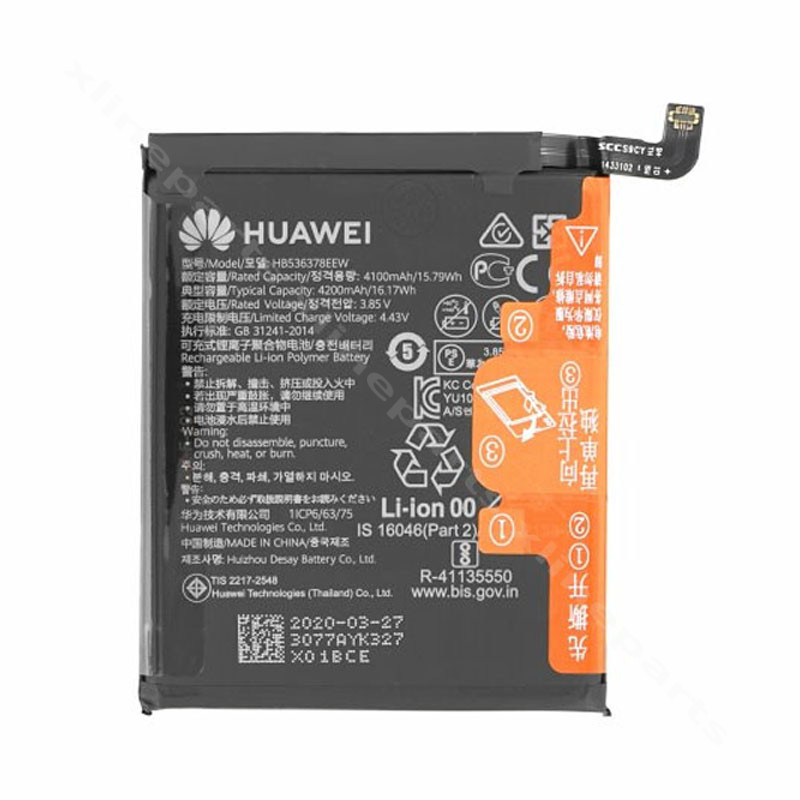 Аккумулятор Huawei P40 Pro 4200мАч в разобранном виде