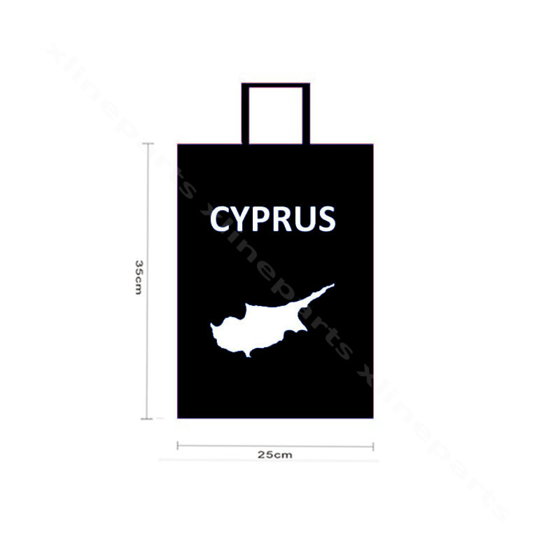 Shopping Bag Cyprus 35*25*10cm black
