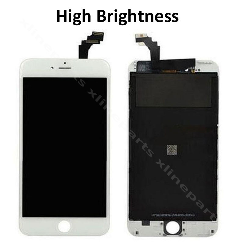 Πλήρης LCD Apple iPhone 6G λευκό Υψηλή φωτεινότητα