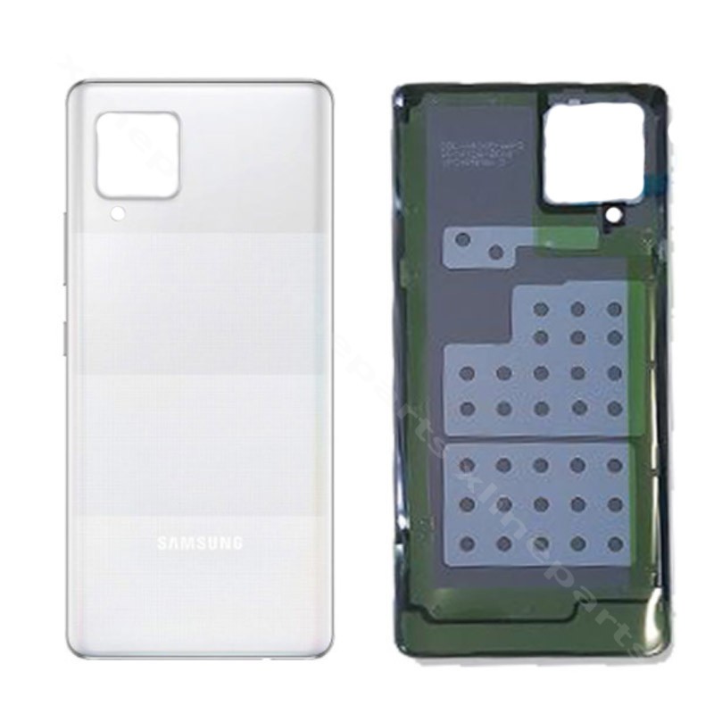 Задняя крышка аккумуляторного отсека Samsung A42 A426 белая OEM