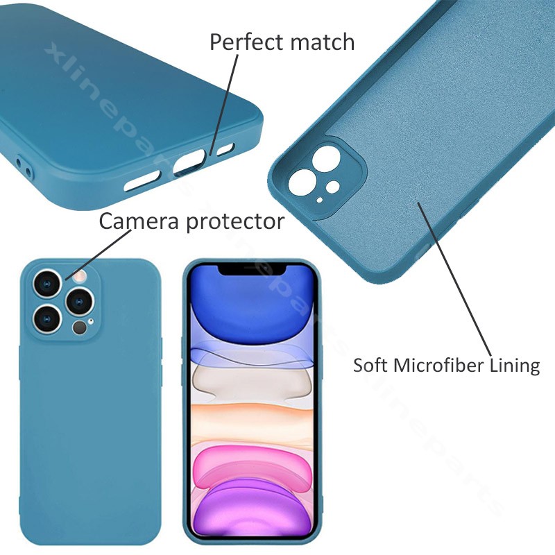 Тонировка задней крышки Samsung S22 Plus S906 темно-синяя
