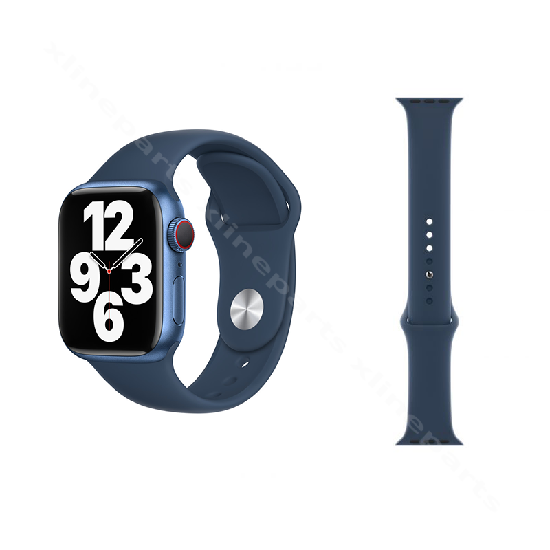 Спортивный ремешок для Apple Watch 41мм/40мм/38мм бездна синий (Оригинал)
