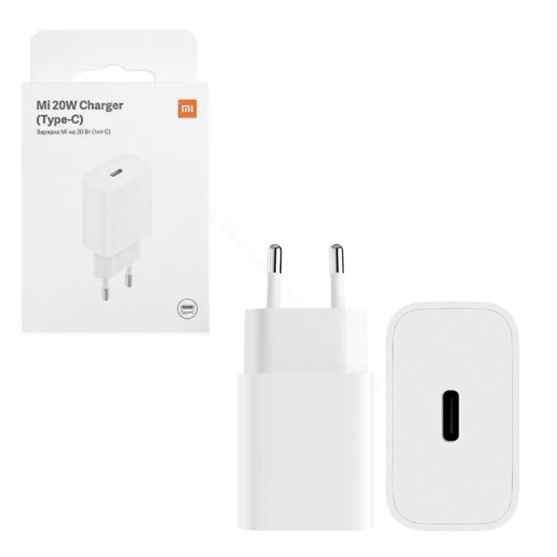 Зарядное устройство USB-C Xiaomi Mi 20W EU белое