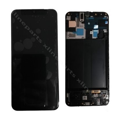 LCD Complete Frame Samsung A50 A505 black OLED
