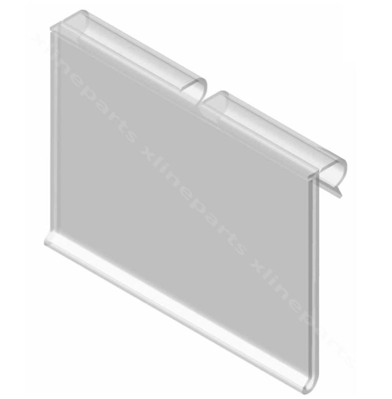 Slatwall Hook Label 8.0x4.5cm white