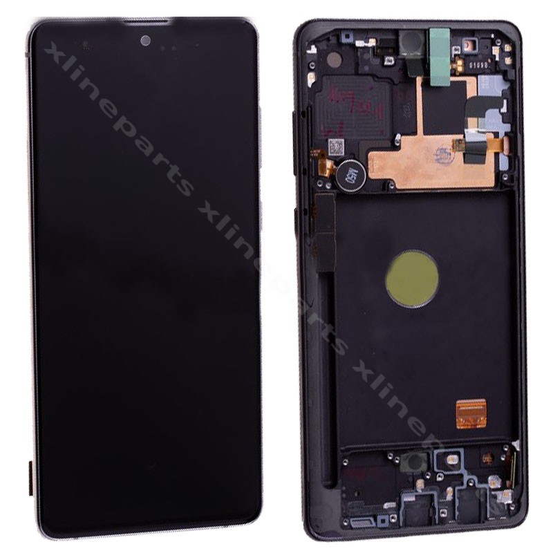 ЖК-экран в полной рамке Samsung Note 10 Lite N770 aura black (оригинал)