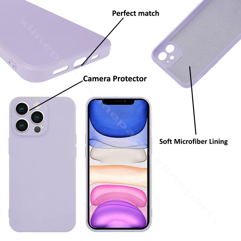 Back Case Silicone Complete Xiaomi Redmi Note 11/Note 11S 4G purple