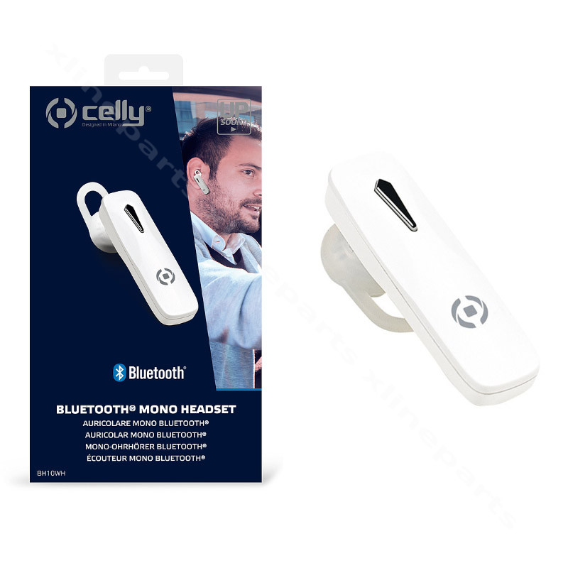 Ακουστικό Celly BH10WH Wireless λευκό