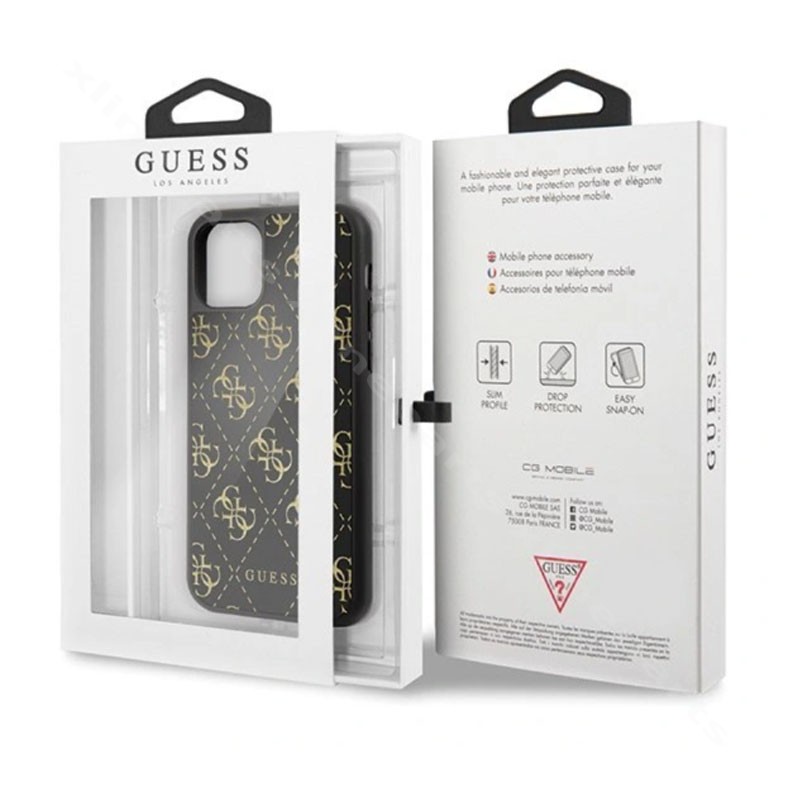 Back Case Guess 4G Double Layer Glitter Apple iPhone 11 Pro black