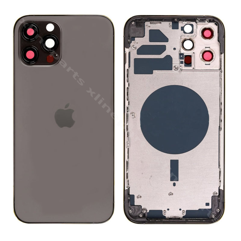 Задняя панель аккумулятора и средняя крышка Apple iPhone 12 Pro графитовый*