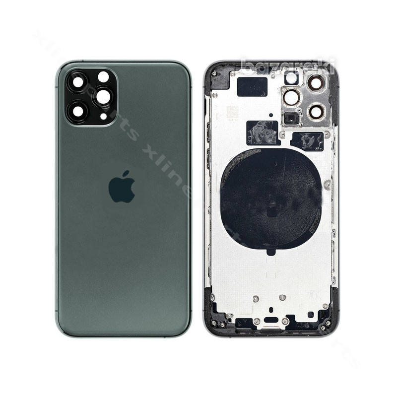 Задняя панель аккумулятора и средняя крышка Apple iPhone 11 Pro Max темно-зеленый