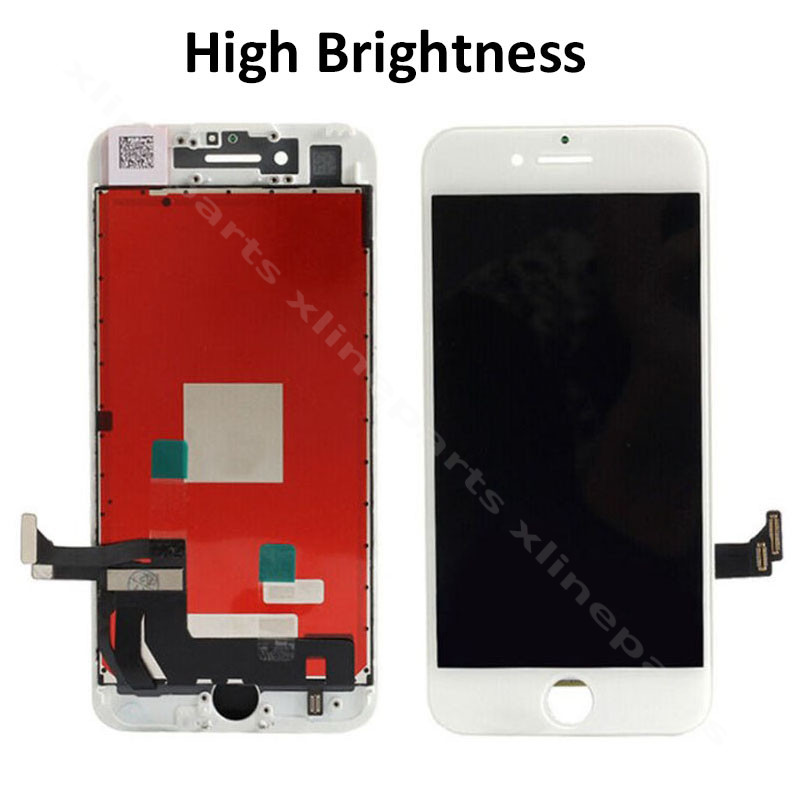 Πλήρης LCD Apple iPhone 8 Plus λευκό Υψηλή φωτεινότητα