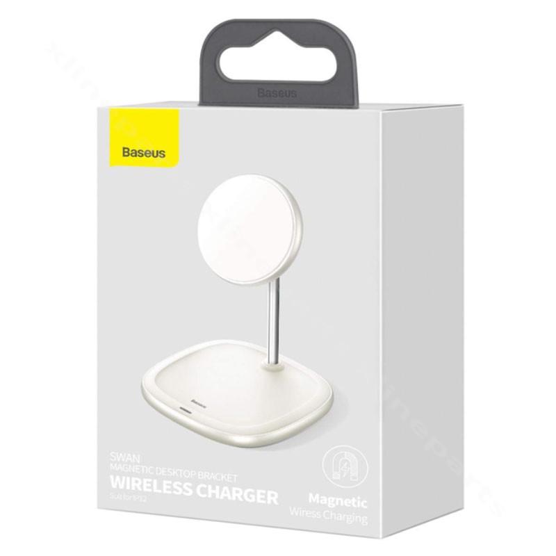 Wireless Charger Baseus Swan Magnetic Holder 15W white