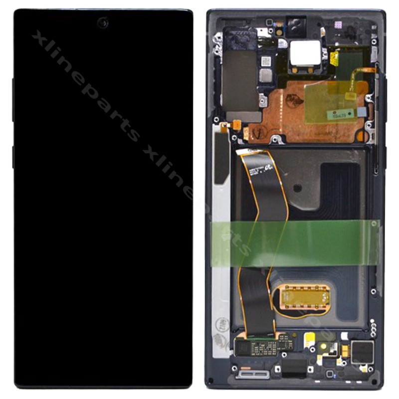 LCD Complete Frame Samsung Note 10 Plus N975 aura black (Original)