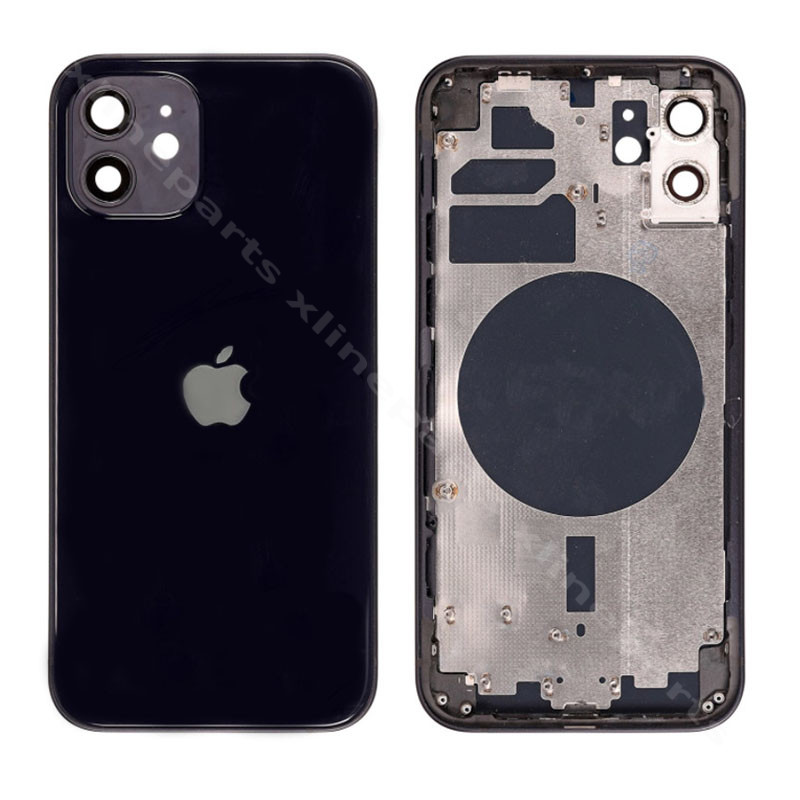Back Battery and Middle Cover Apple iPhone 12 black*