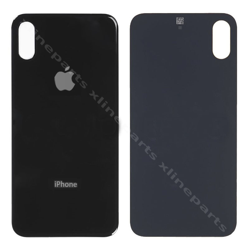 Задняя крышка аккумуляторного отсека Apple iPhone X черная