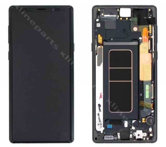 ЖК-экран в полной рамке Samsung Note 9 N960 черный (оригинал)