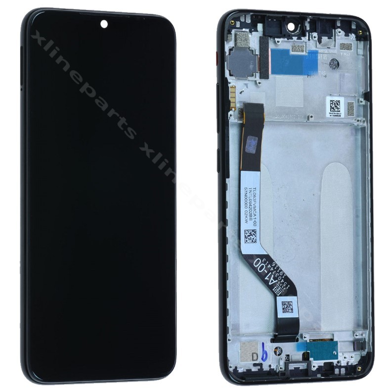 LCD Complete Frame Xiaomi Redmi Note 7 black (Original)