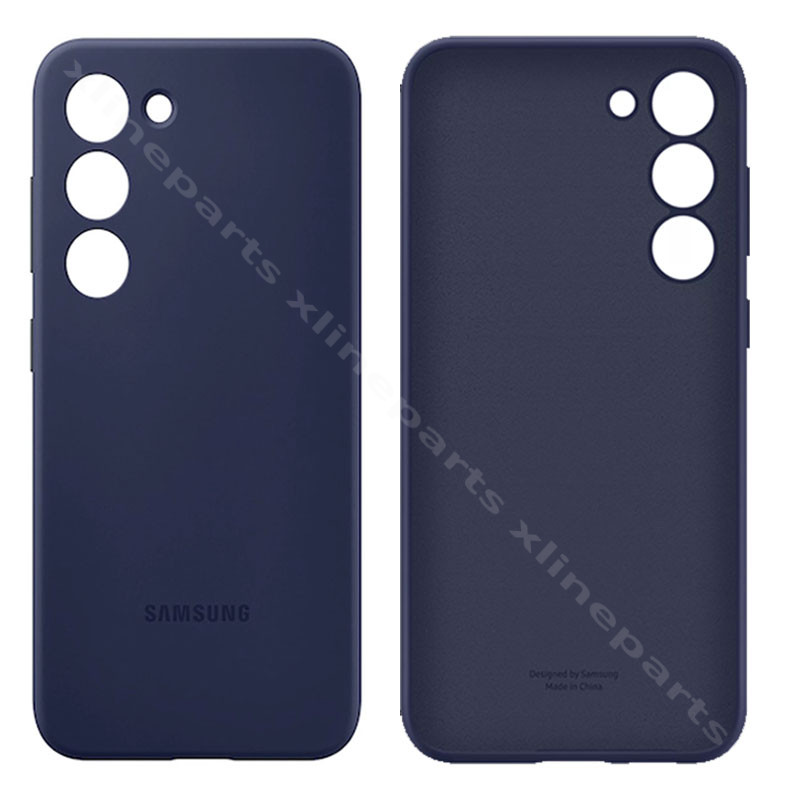 Задний чехол для Samsung S23 Plus S916 темно-синий (Оригинал)