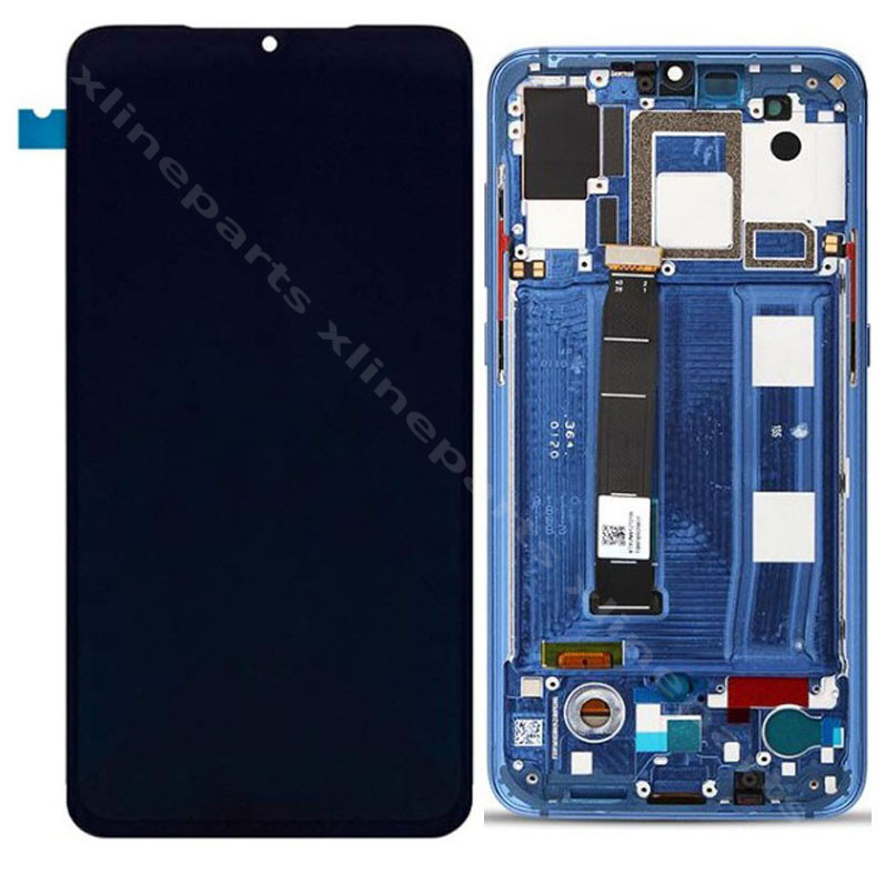 Πλήρες πλαίσιο LCD Xiaomi Mi 9 μπλε OCG