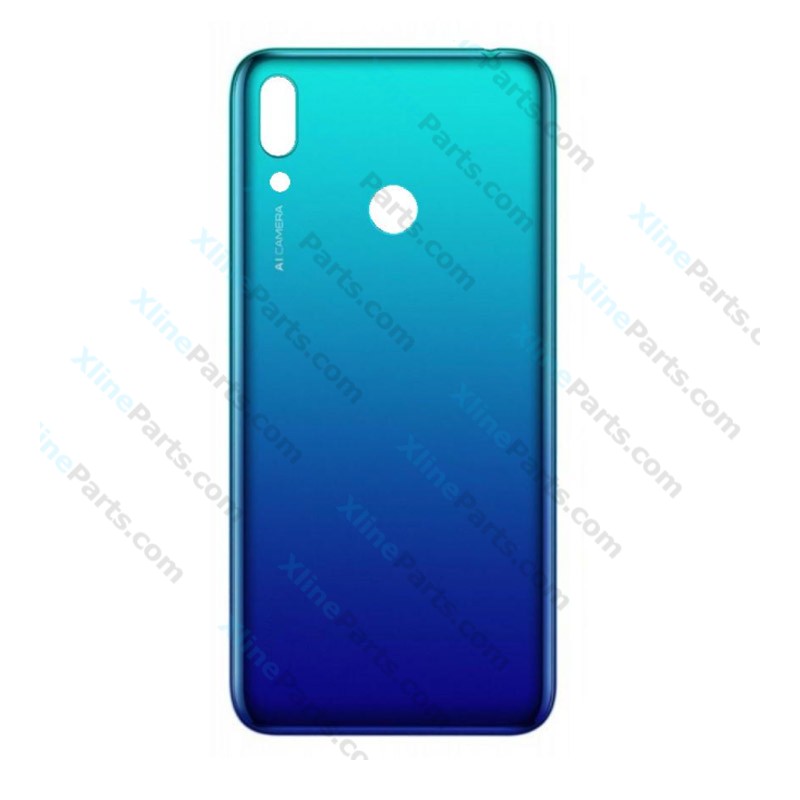 Задняя крышка аккумуляторного отсека Huawei Y7 (2019) синяя
