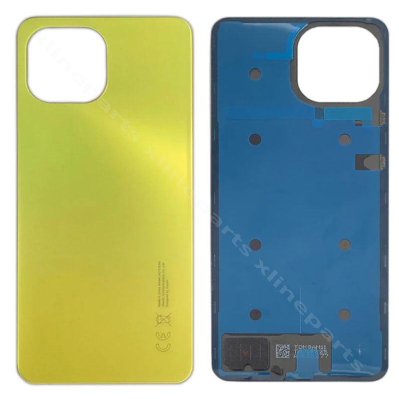 Back Battery Cover Xiaomi Mi 11 Lite 4G yellow OEM