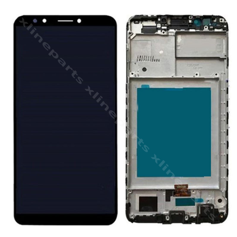 LCD Complete Frame Huawei Y7 Prime (2018)/ Y7 Pro (2018) black OCG