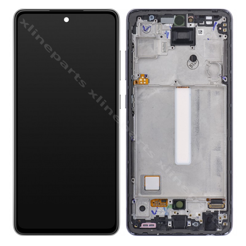 Πλήρες πλαίσιο LCD Samsung A52 4G A525/ A52 5G A526 μαύρο (Πρωτότυπο)