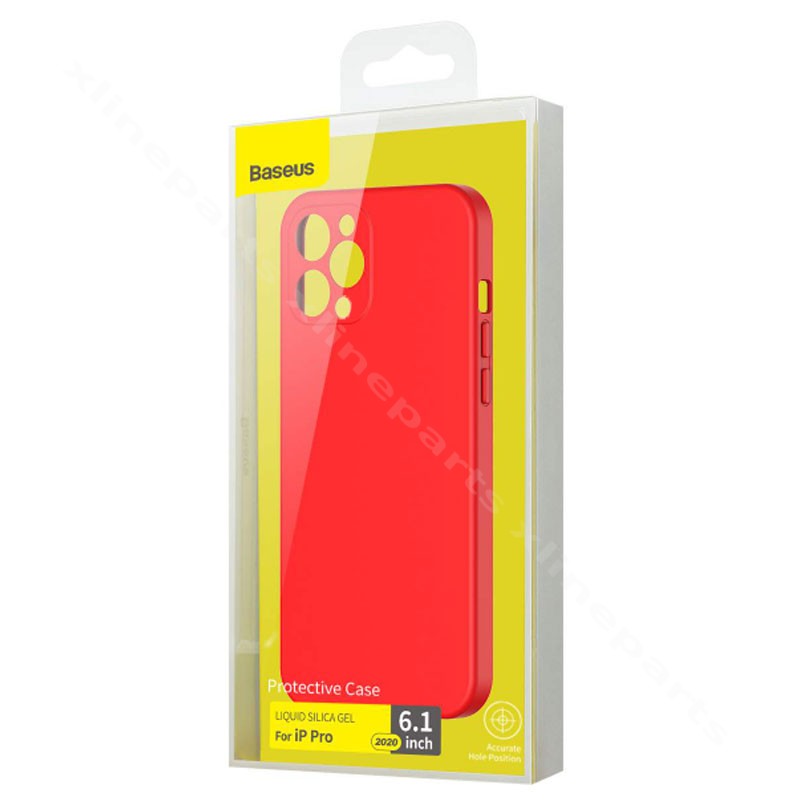 Back Case Silicone Apple iPhone 12 Pro red